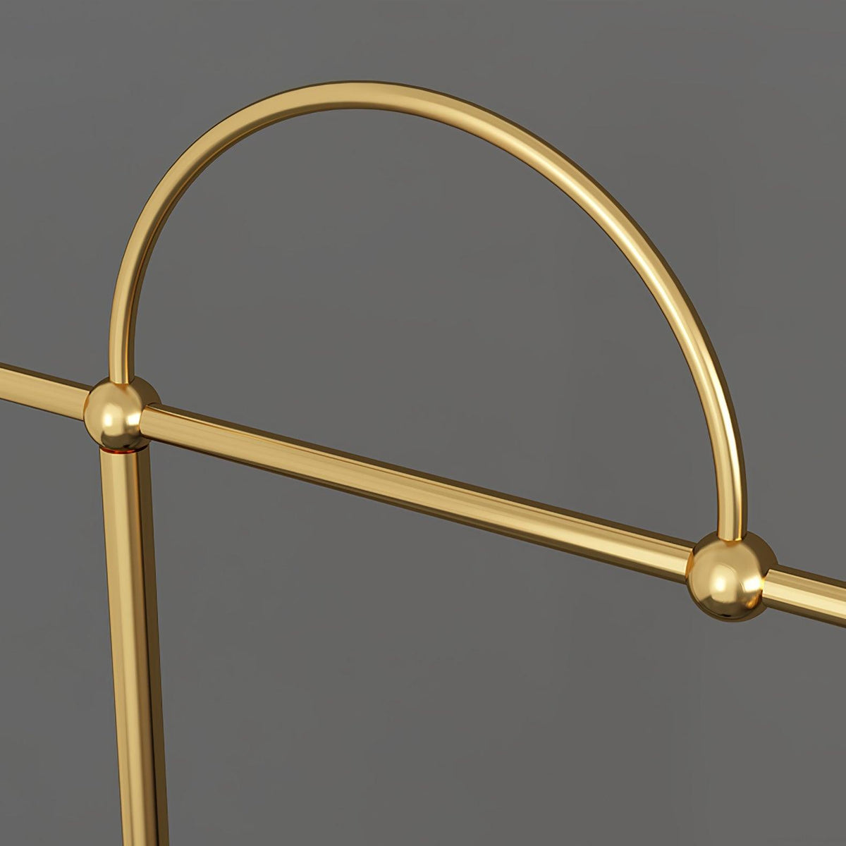 Usilil art deco-gulvlampe i messing