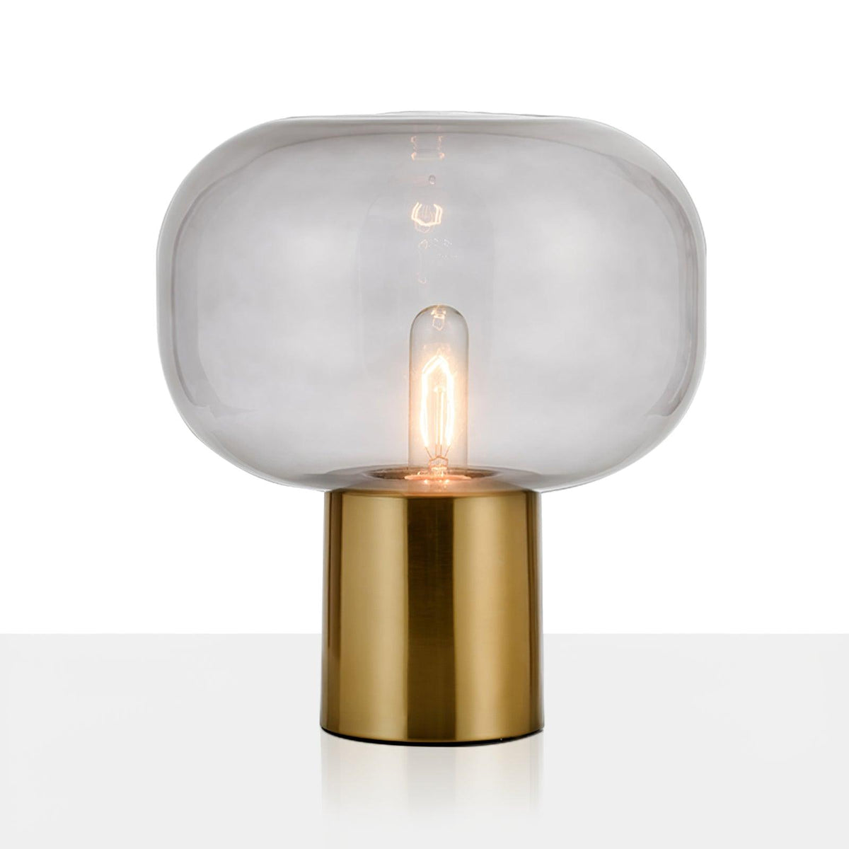 Teloz industriell bordslampa i glas
