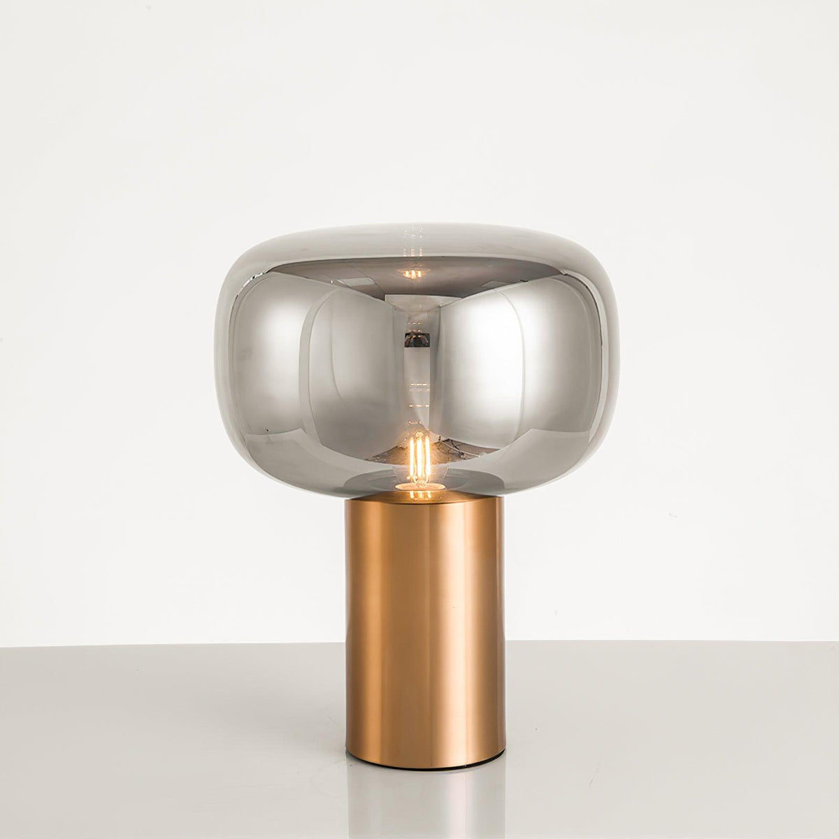 Teloz industriell bordslampa i glas