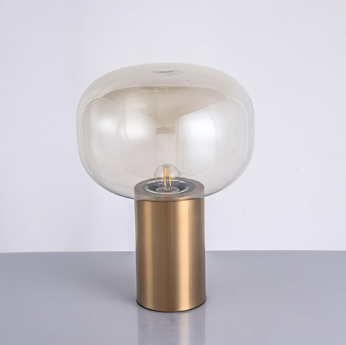 Teloz industriell bordslampa i glas