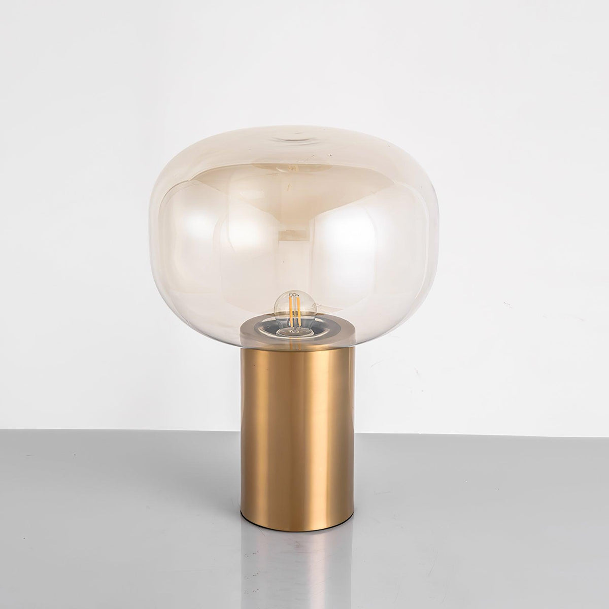 Teloz industriell bordslampa i glas