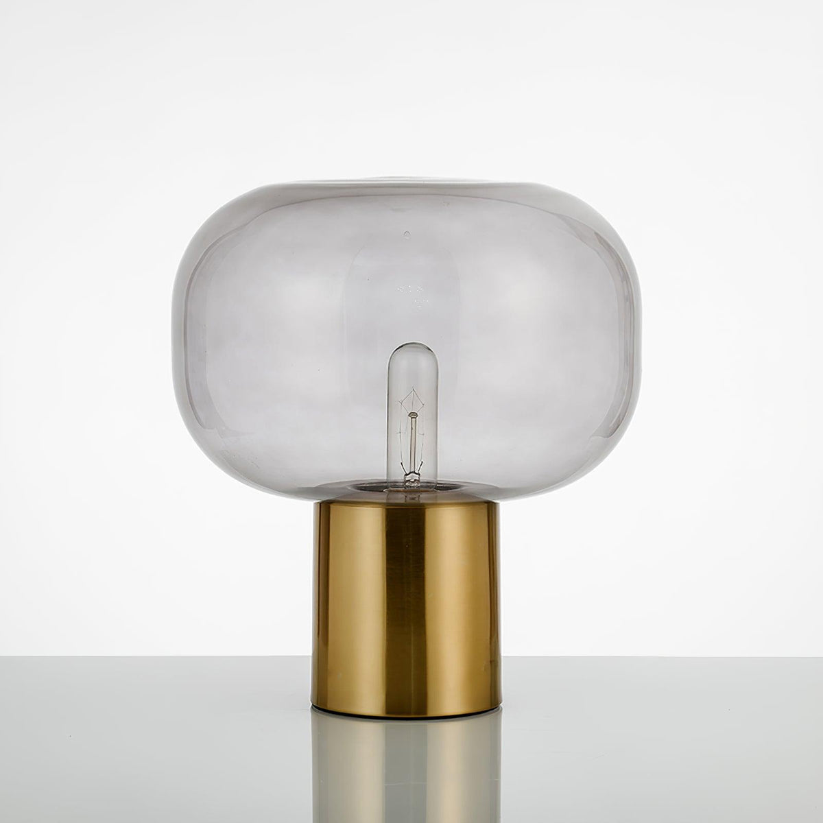 Teloz industriell bordslampa i glas