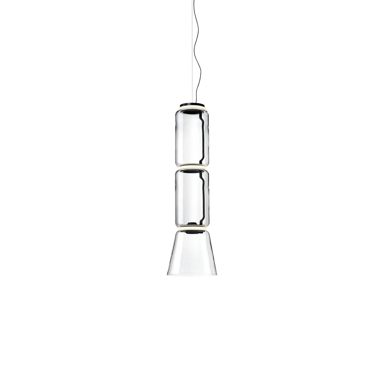 Luminária suspensa artística industrial Vayden