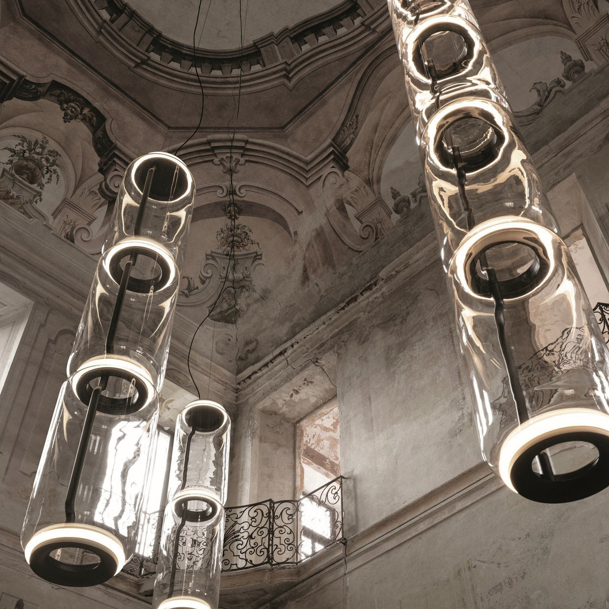 Luminária suspensa artística industrial Vayden