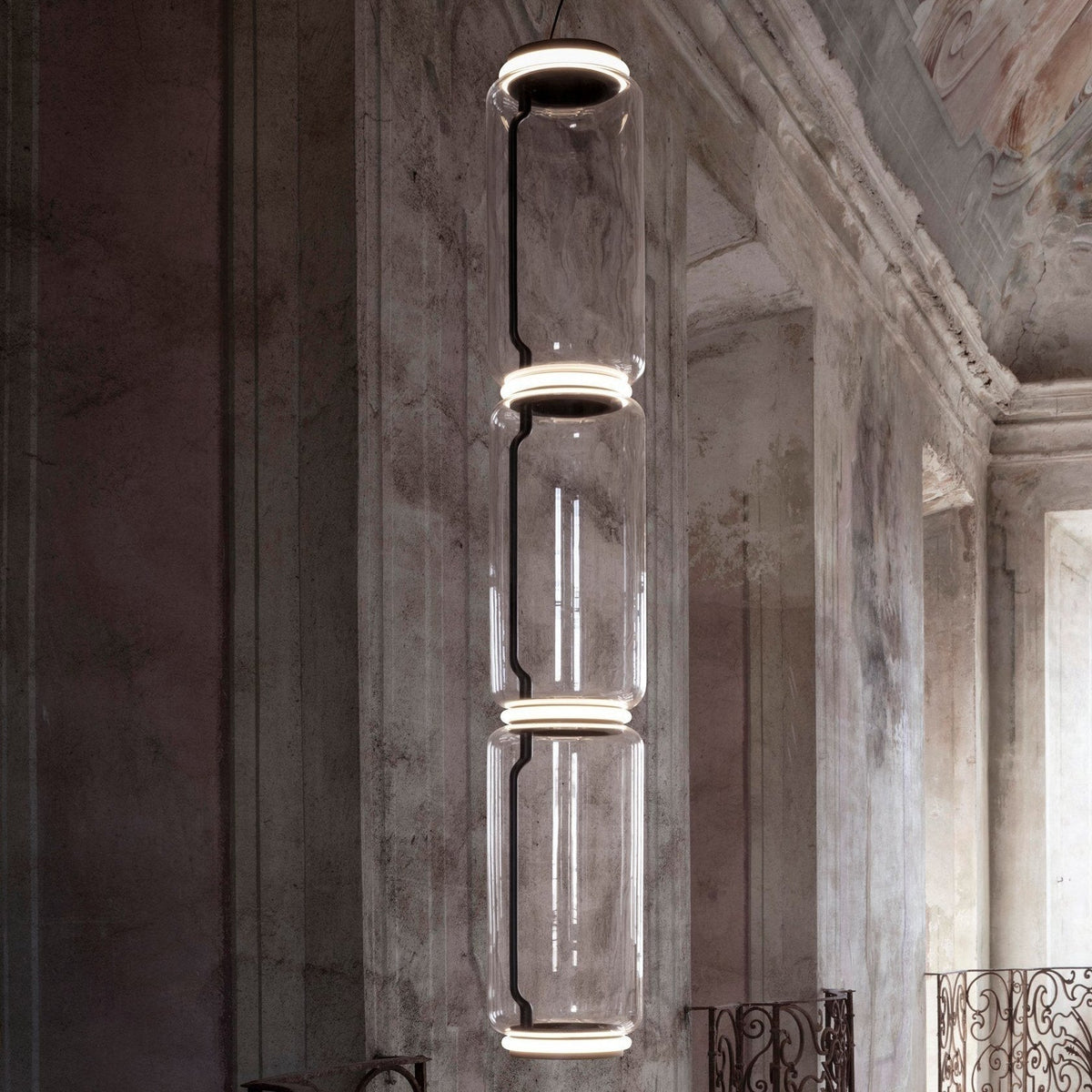 Luminária suspensa artística industrial Vayden