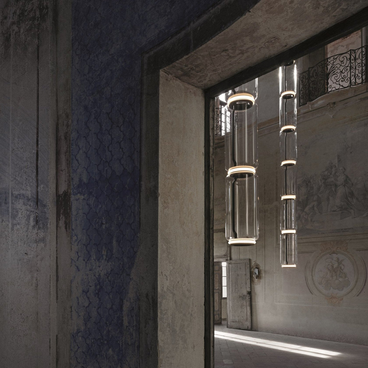 Luminária suspensa artística industrial Vayden