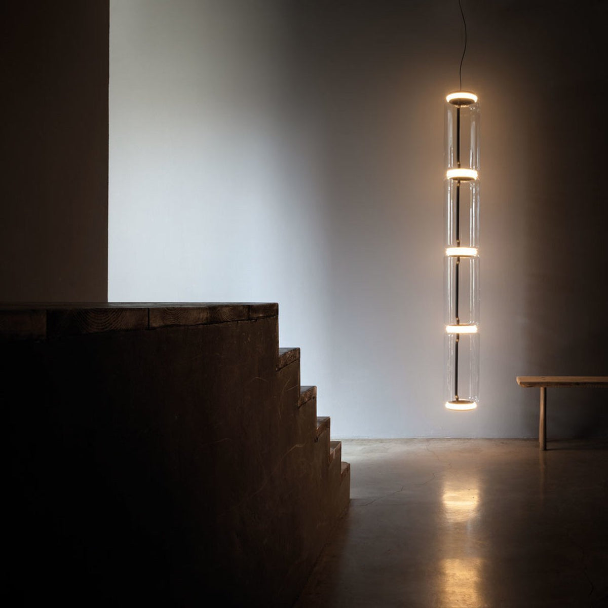 Luminária suspensa artística industrial Vayden