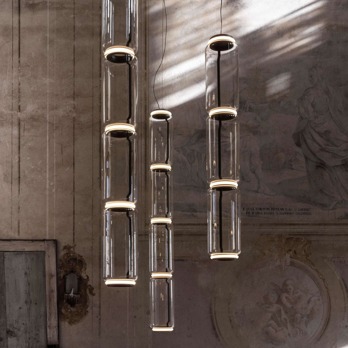 Luminária suspensa artística industrial Vayden