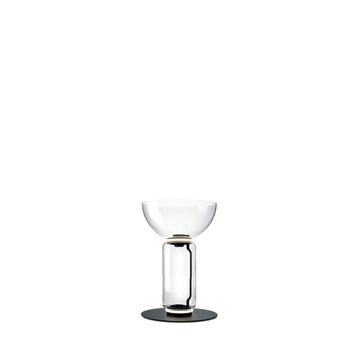 Cyrilys golvlampa i bambu och glas
