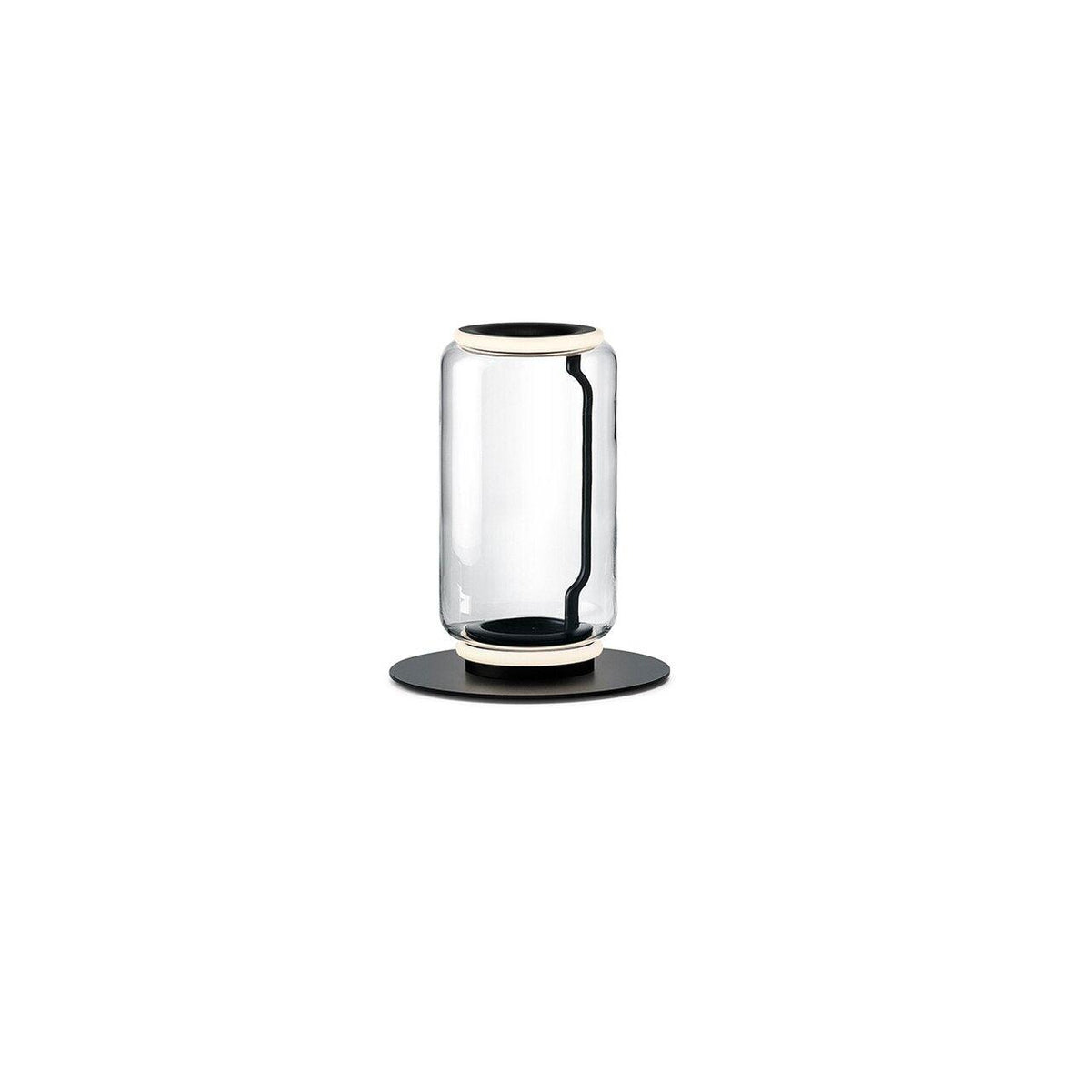 Cyrilys golvlampa i bambu och glas