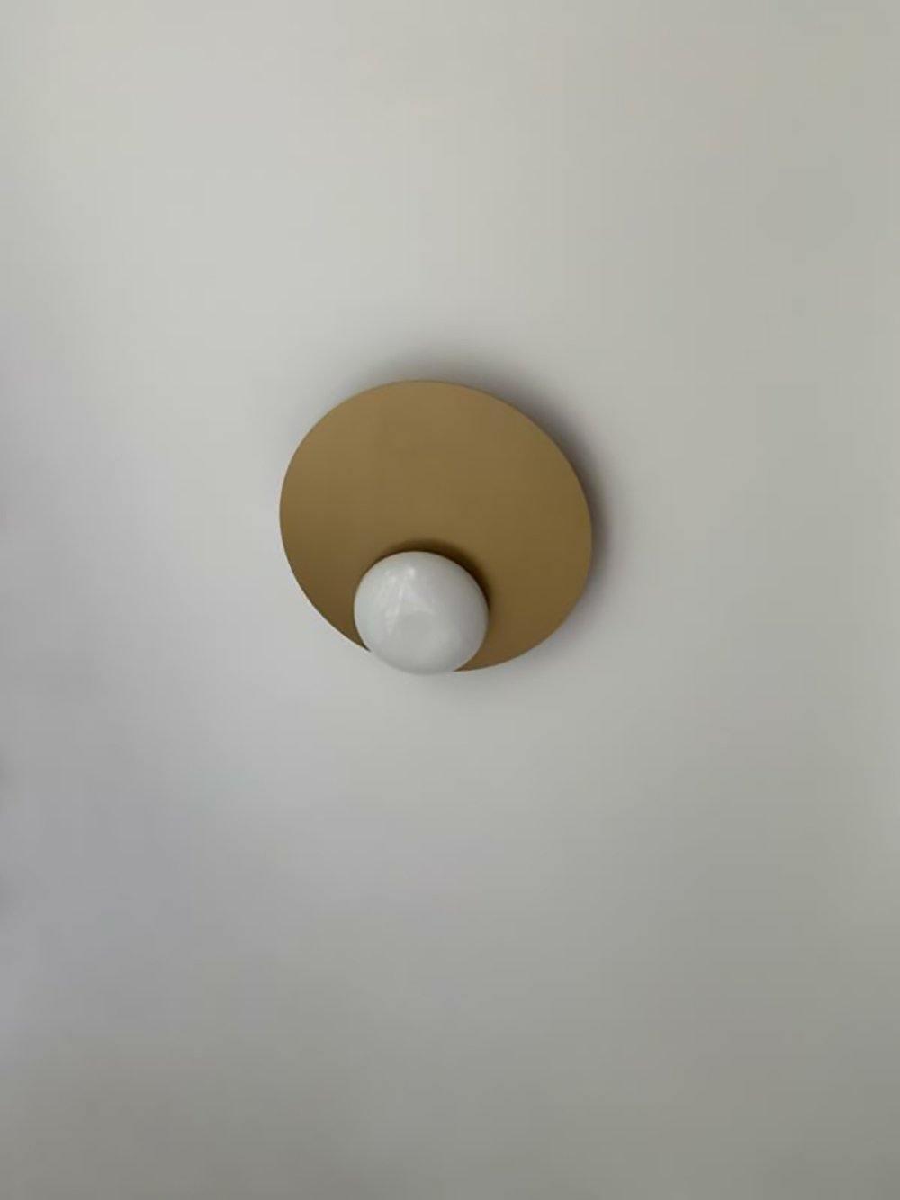 Ivsolion modern minimalistisk vinklad vägglampa i glas