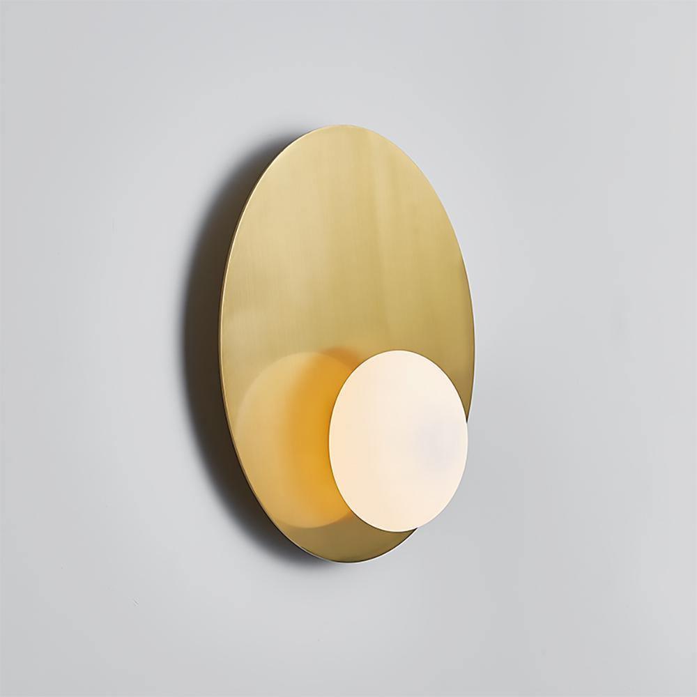 Ivsolion modern minimalistisk vinklad vägglampa i glas