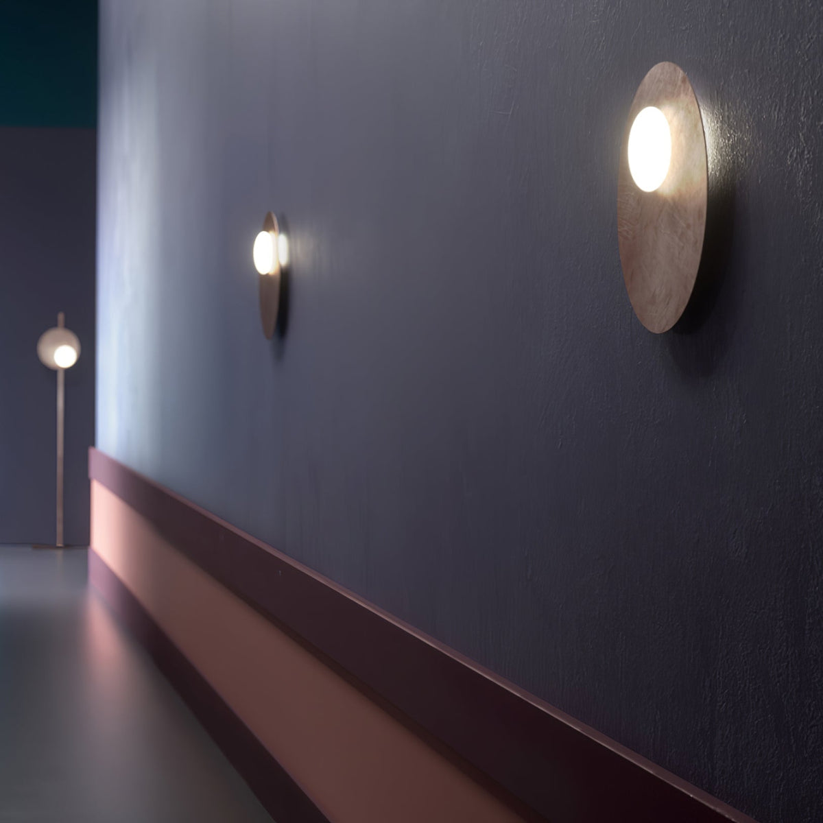 Ivsolion modern minimalistisk vinklad vägglampa i glas