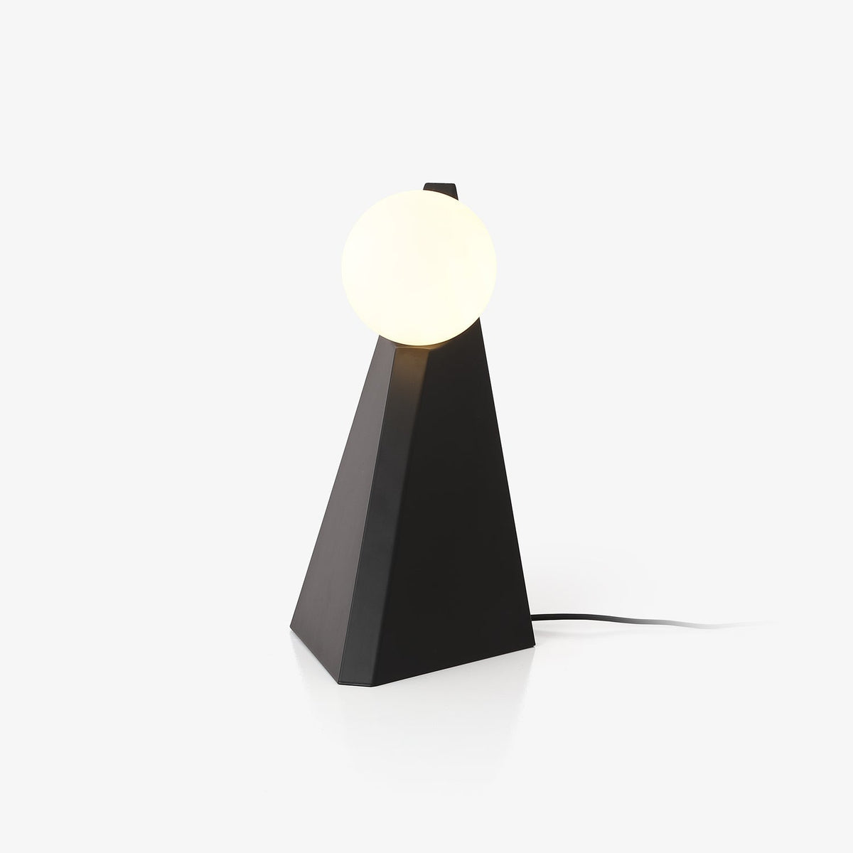 Nixie geometrisk bordlampe i glas