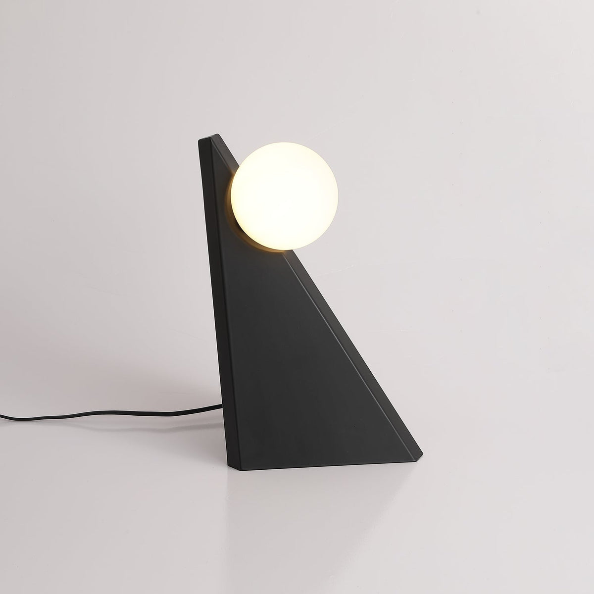 Nixie geometrisk bordlampe i glas
