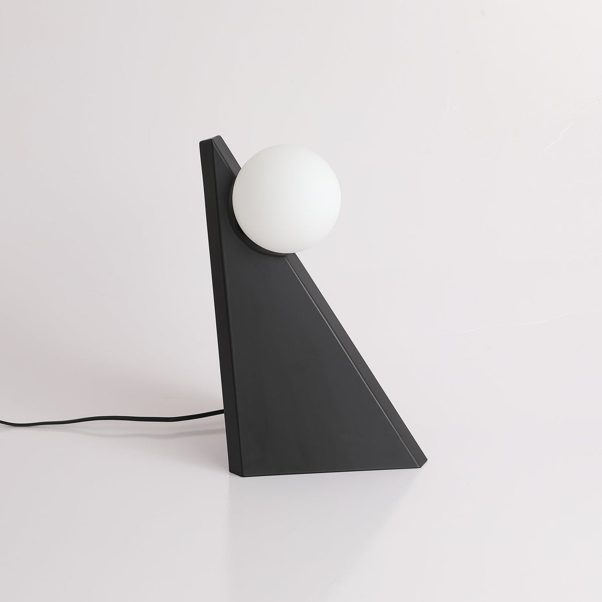 Nixie geometrisk bordlampe i glas