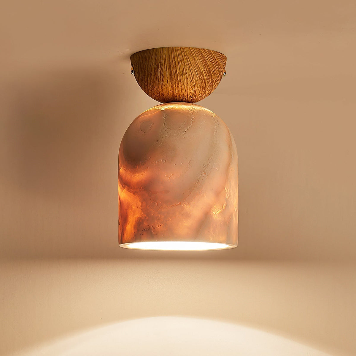 Linora-travertinloftlampe