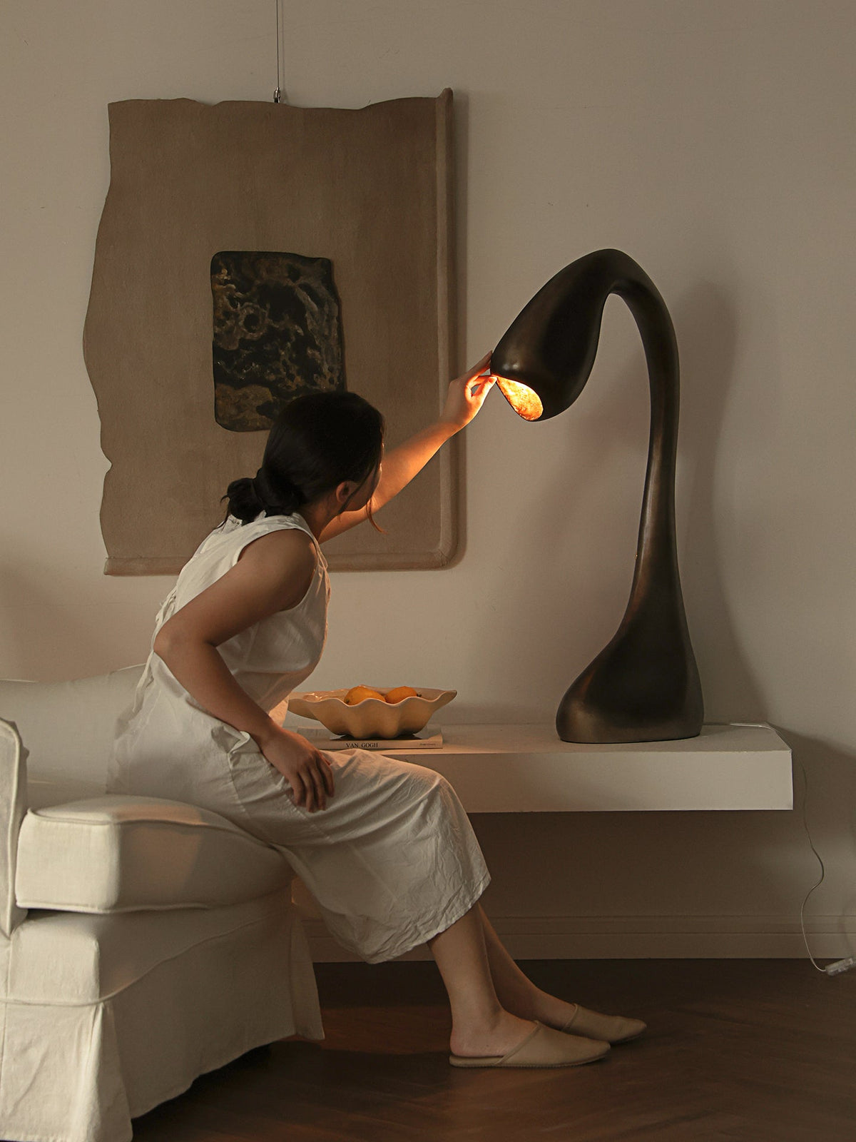 Kyns skulpturelle bordlampe
