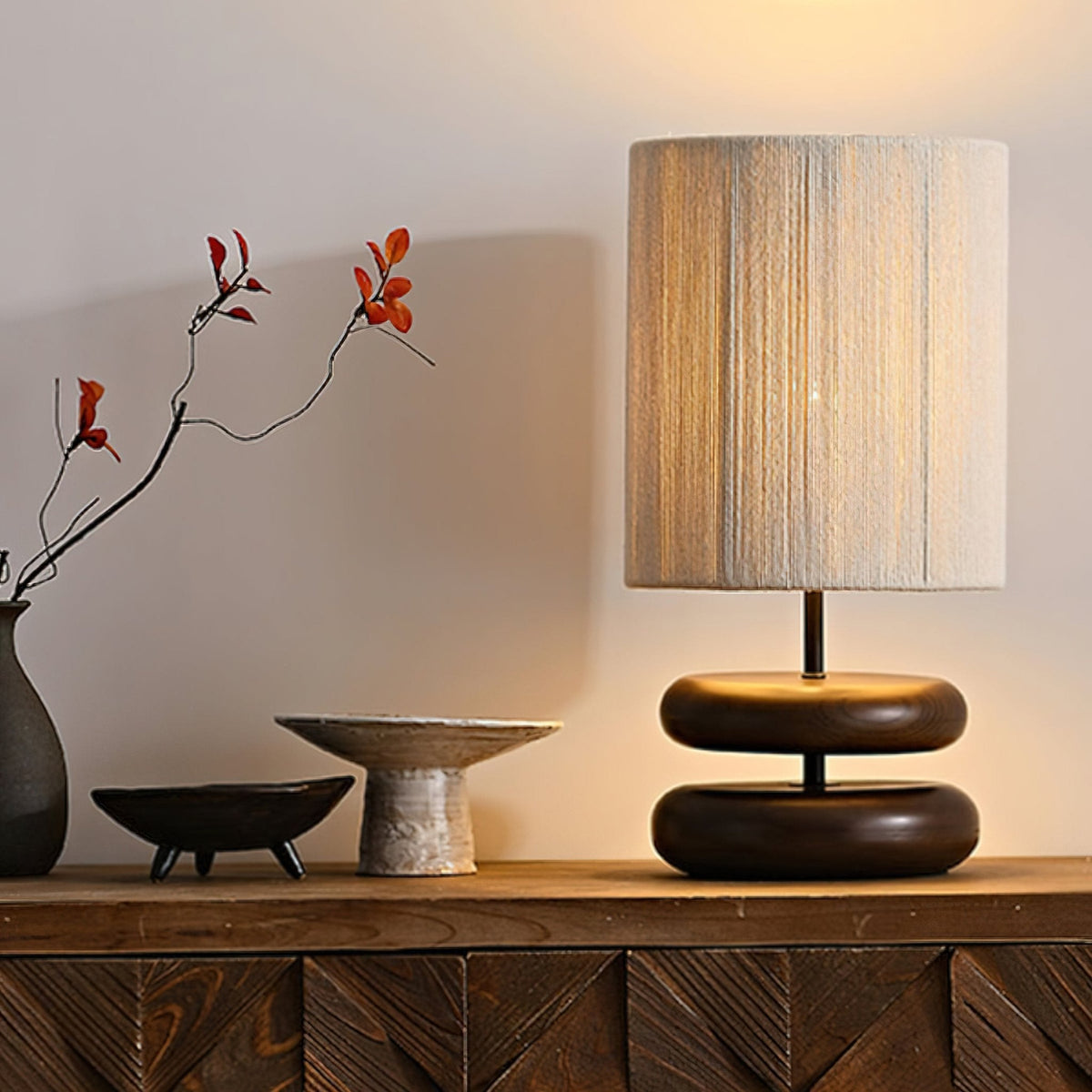 Morgan minimalistisk bordslampa i trä