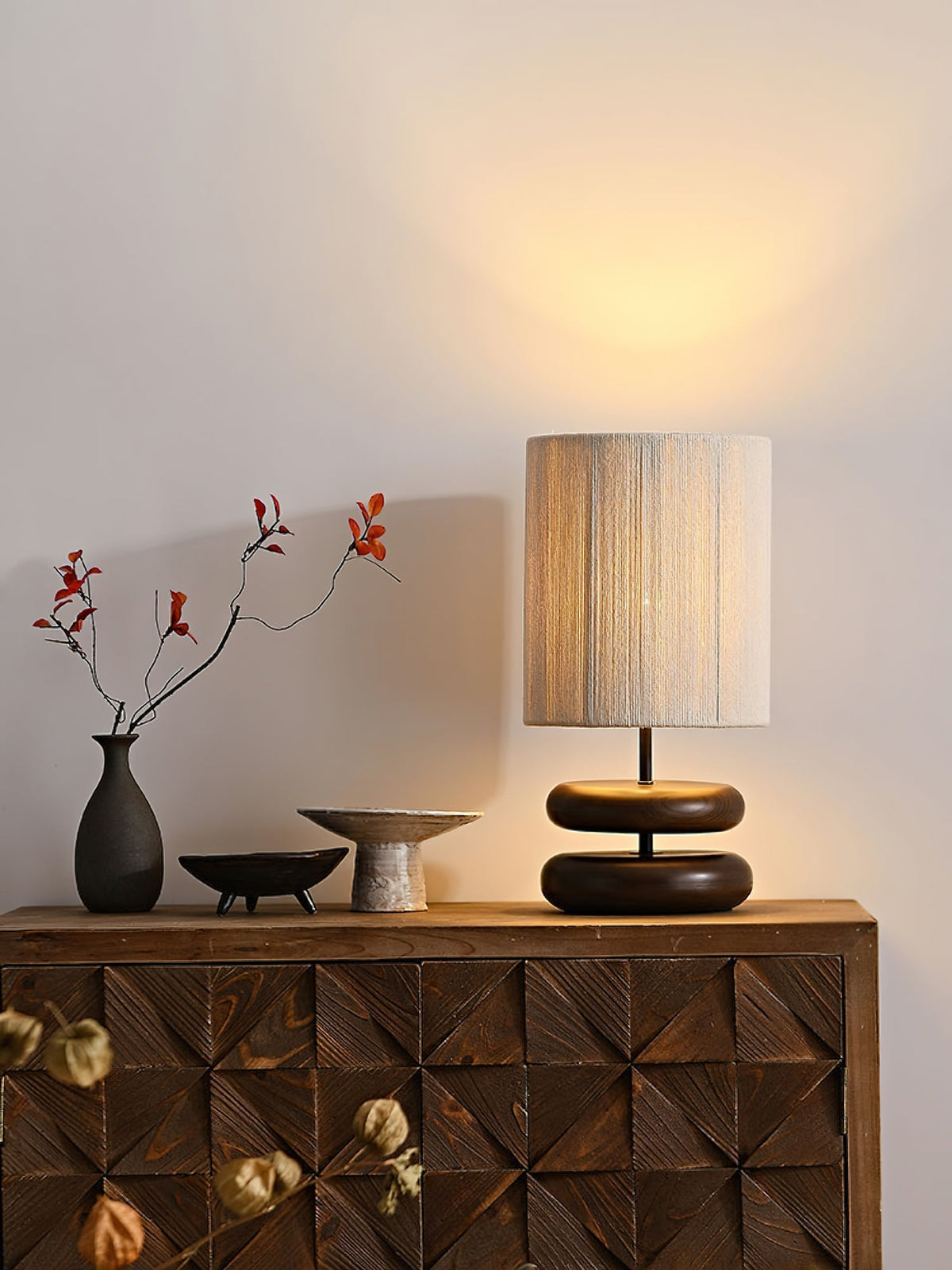 Morgan minimalistisk bordslampa i trä
