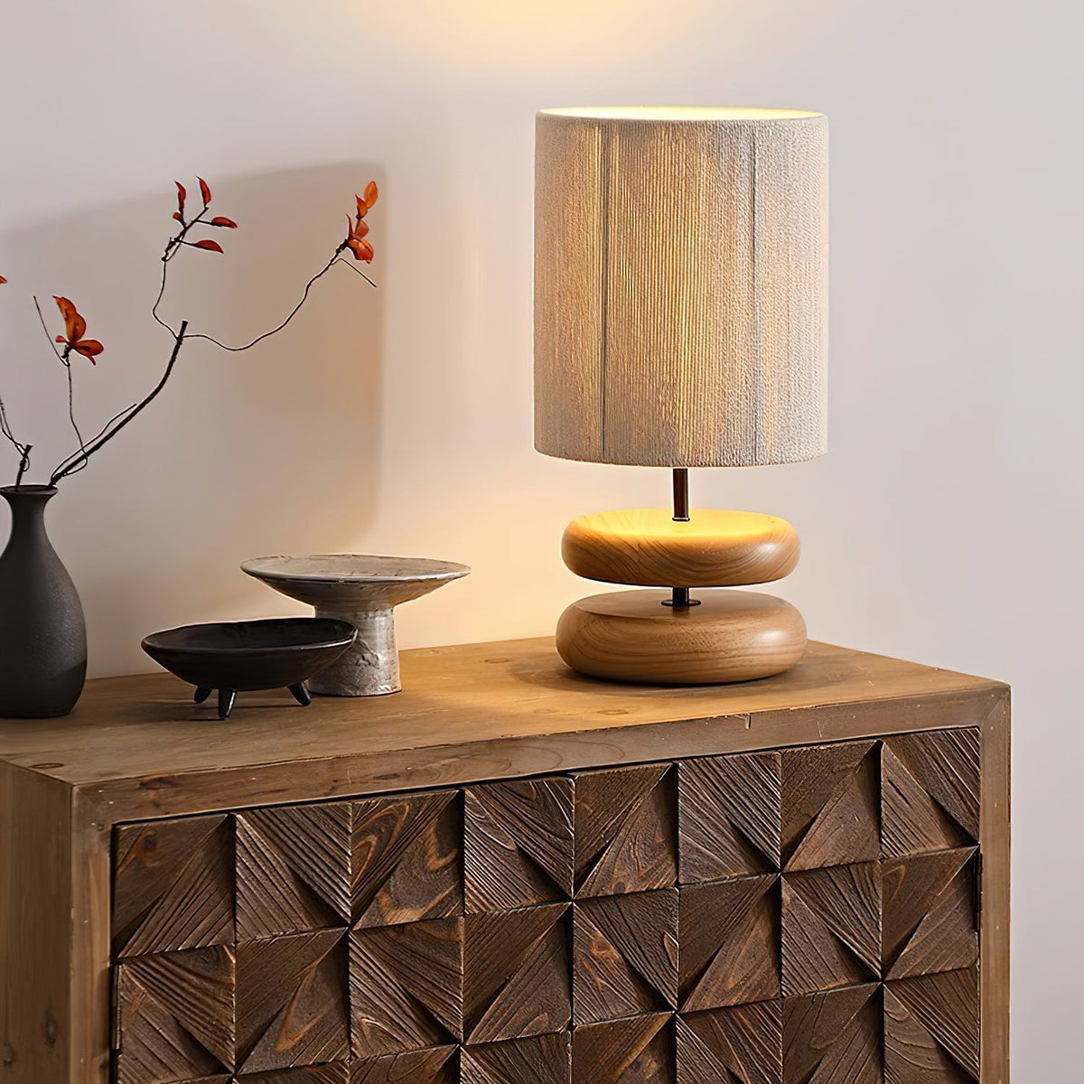 Morgan minimalistisk bordslampa i trä