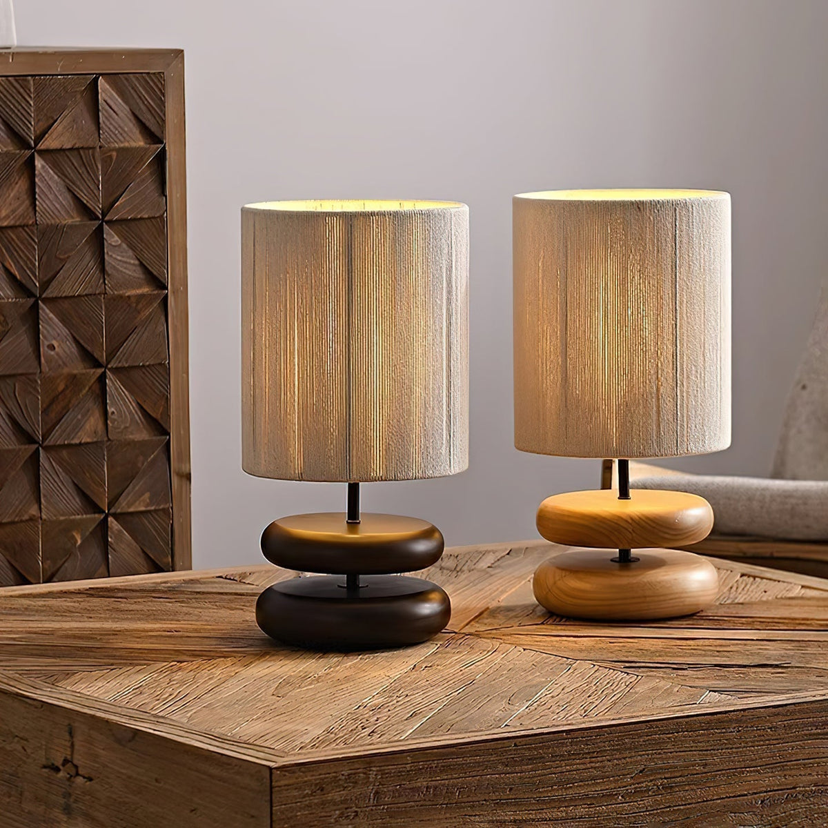 Morgan minimalistisk bordslampa i trä