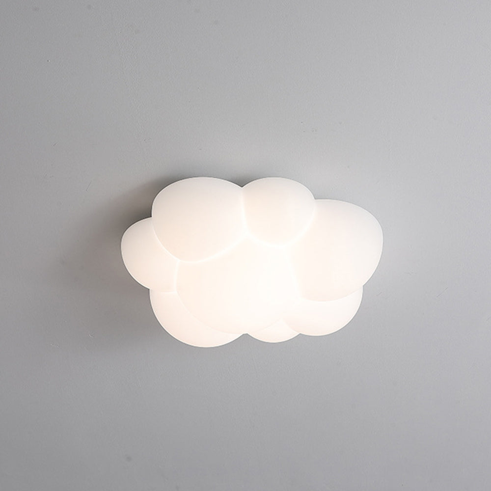 Candeeiro de teto de montagem saliente Aria LED nórdico em forma de nuvem
