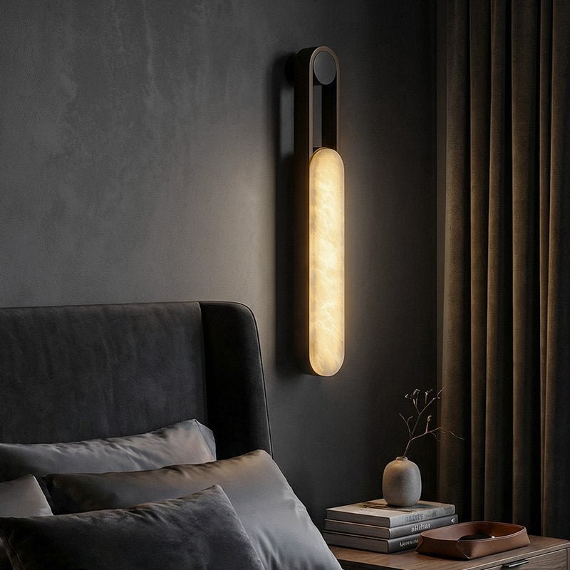 Albelira vägglampa med alabasterram