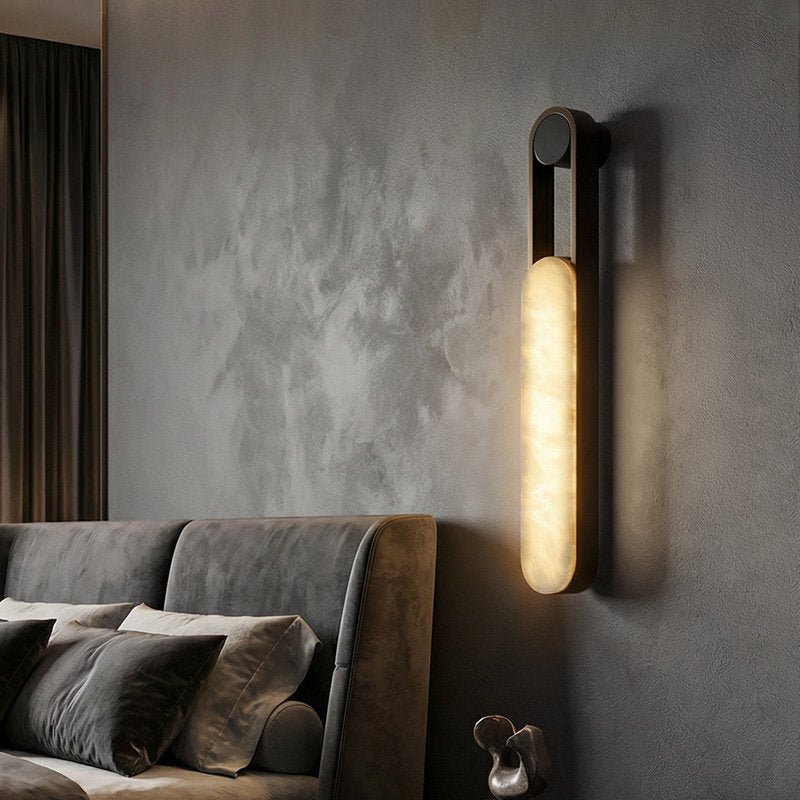 Albelira vägglampa med alabasterram