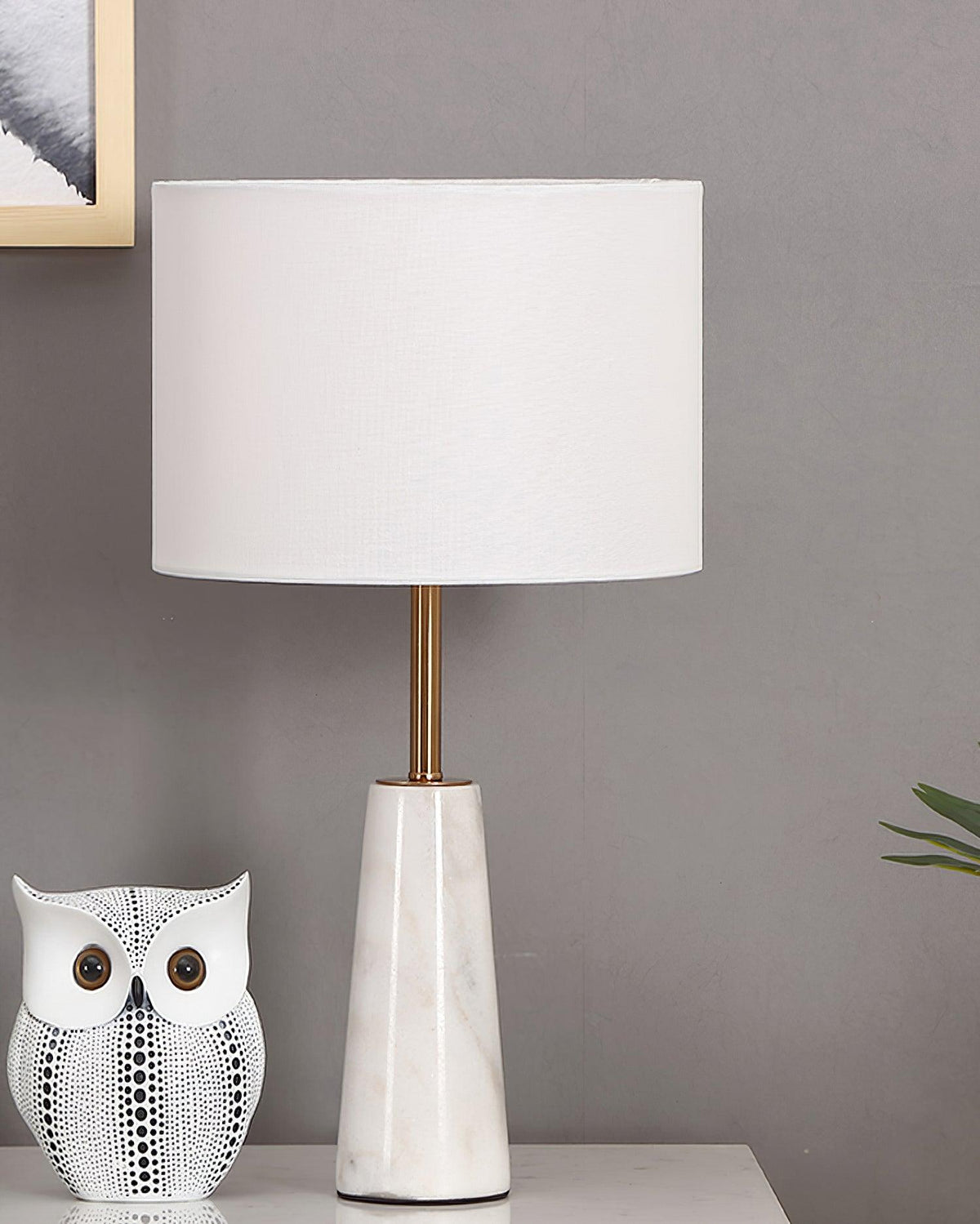 Ophaion Wabi-Sabi-skrivebordslampe i marmor