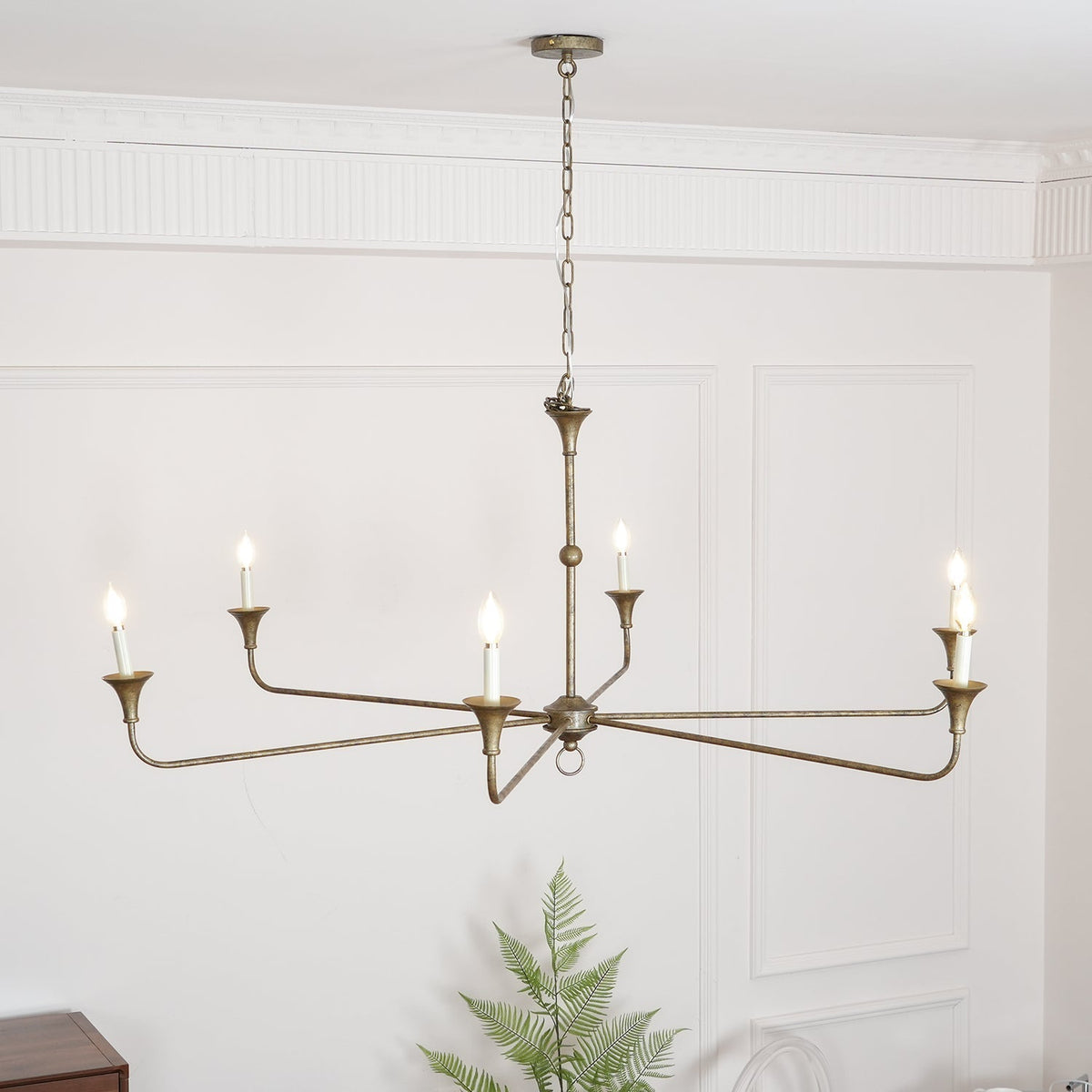 Lustre Livelo elegante com velas
