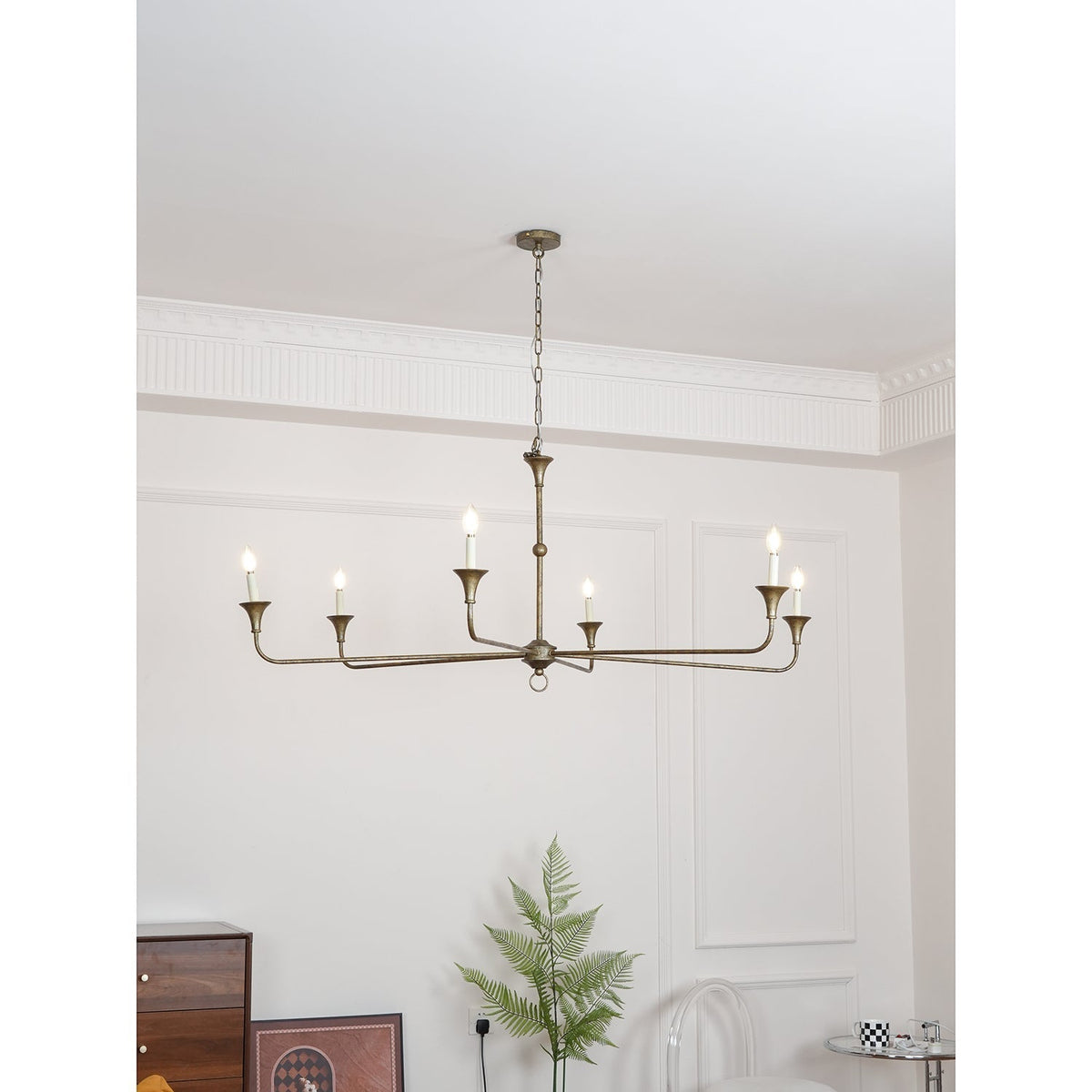 Lustre Livelo elegante com velas