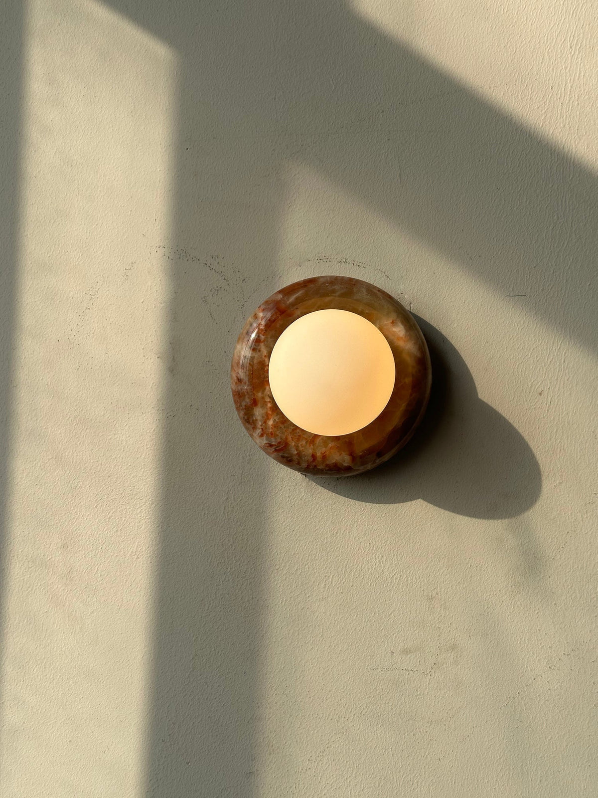 Candeeiro de parede Cemaros em vidro jade