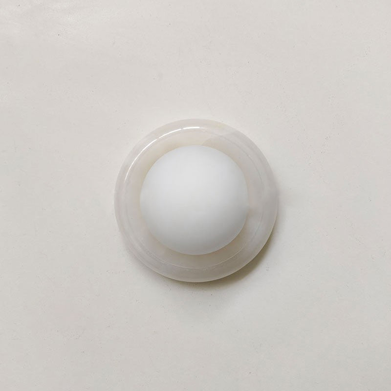 Candeeiro de parede Cemaros em vidro jade