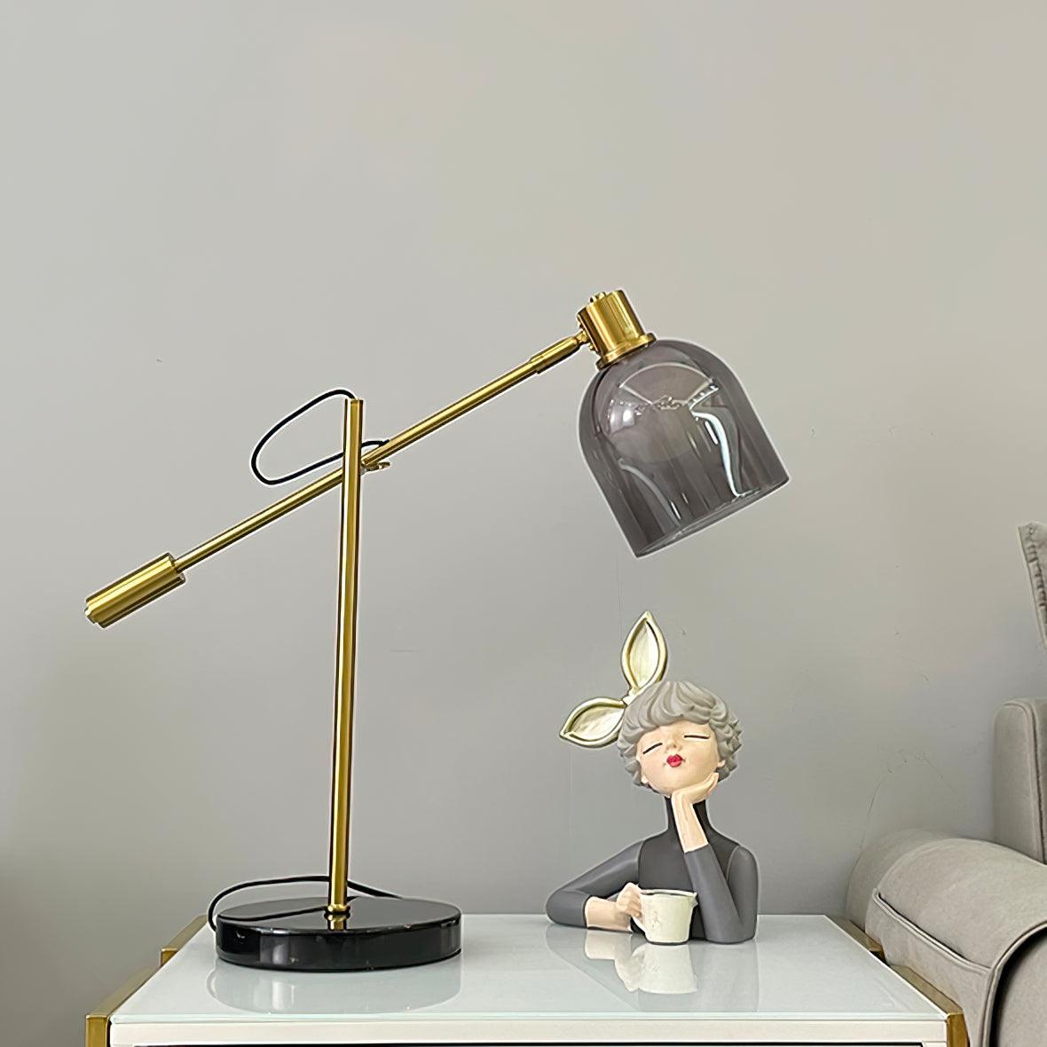 Locor industriel marmorbordlampe
