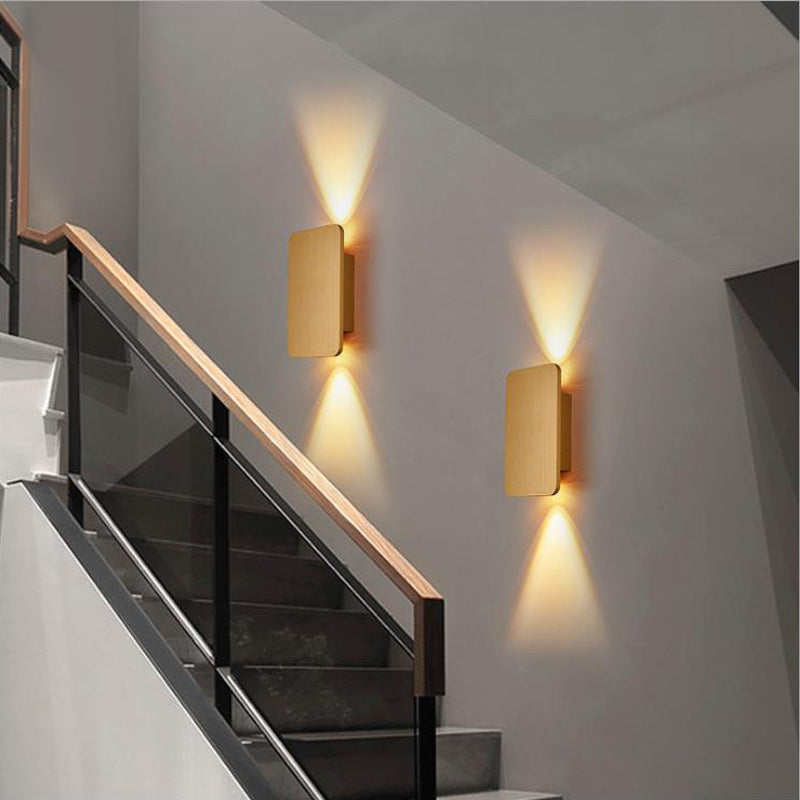 Candeeiro de parede Norelin, retangular minimalista para interiores
