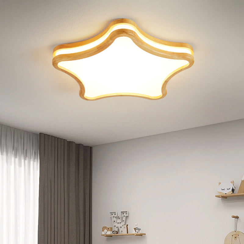 Aria moderne loftslampe i træ til stue og soveværelse