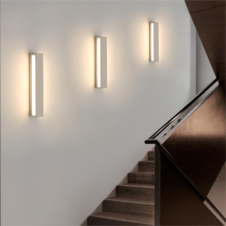 Davel LED-vegglampi fyrir utandyra, svartur og hvítur