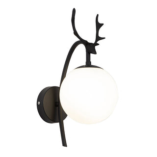 Valentina Design Deer Beside Vägglampa Svart/Guld Metall Vardagsrum