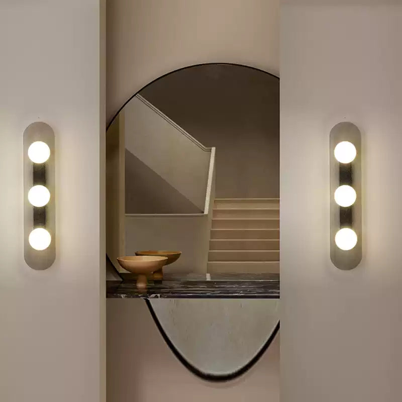 Candeeiro de parede Arderora modular em metal com discos