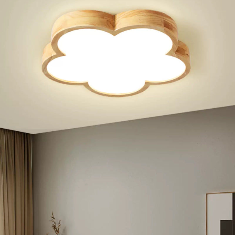 Aria moderne loftslampe i træ til stue og soveværelse