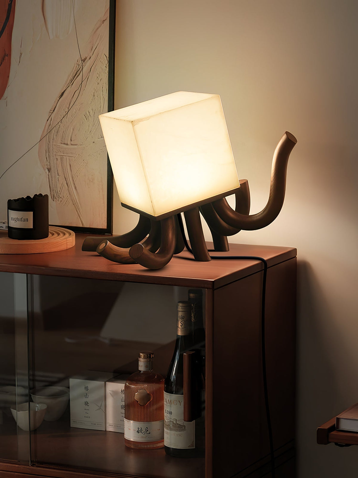 Candeeiro de mesa Dravk Tentacle em alabastro