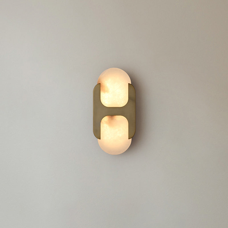 Lylaearis vägglampa i alabaster