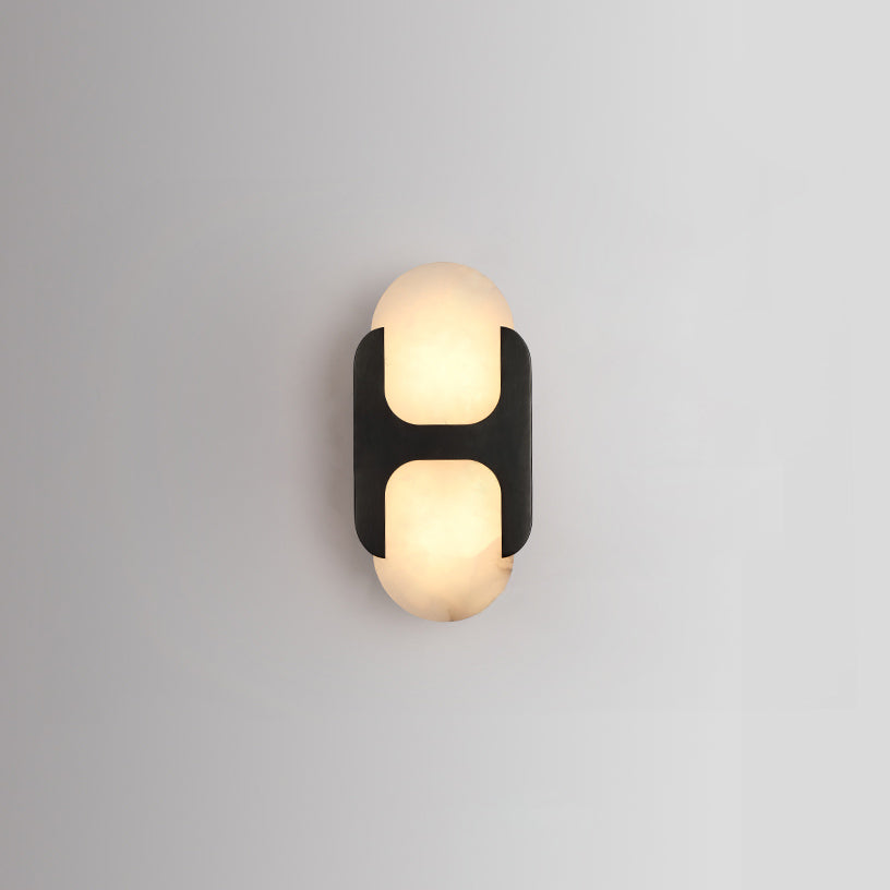 Lylaearis vägglampa i alabaster