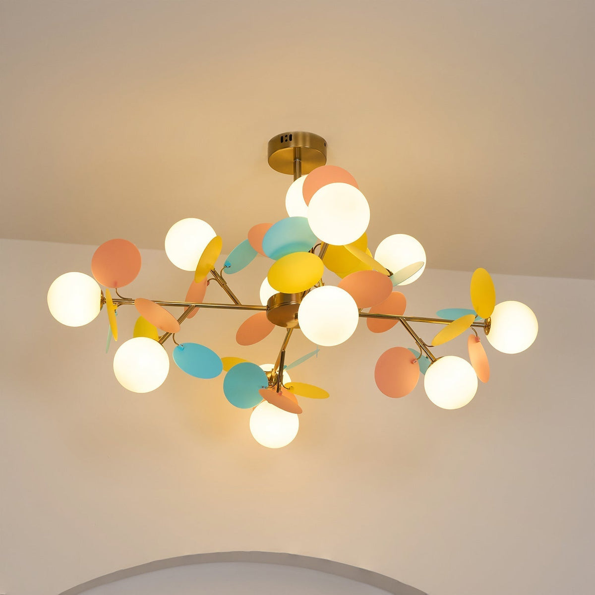 Tide Chandelier Off White Tree Eight Open Shades