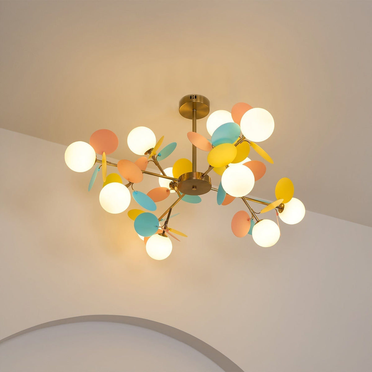 Tide Chandelier Off White Tree Eight Open Shades