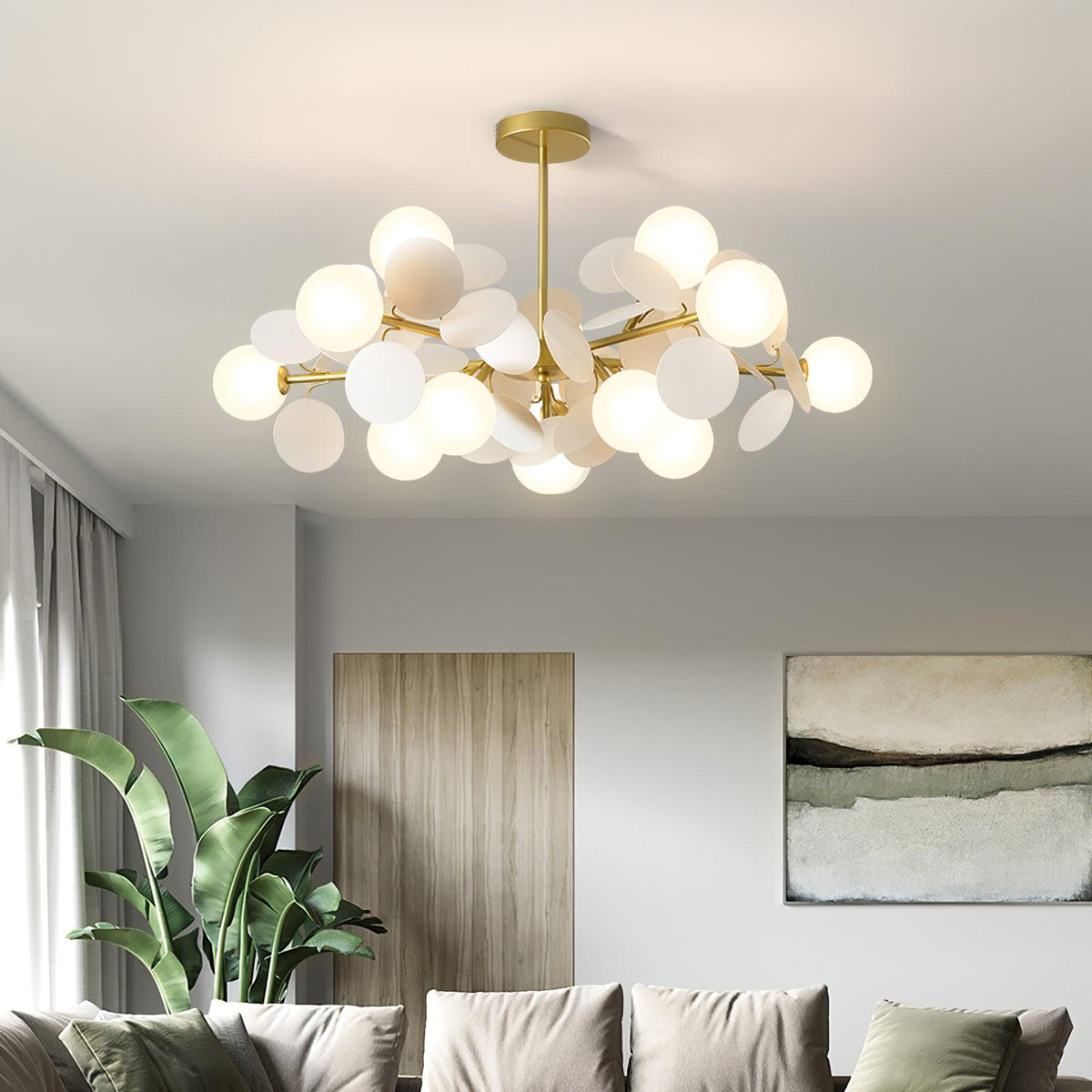 Tide Chandelier Off White Tree Eight Open Shades