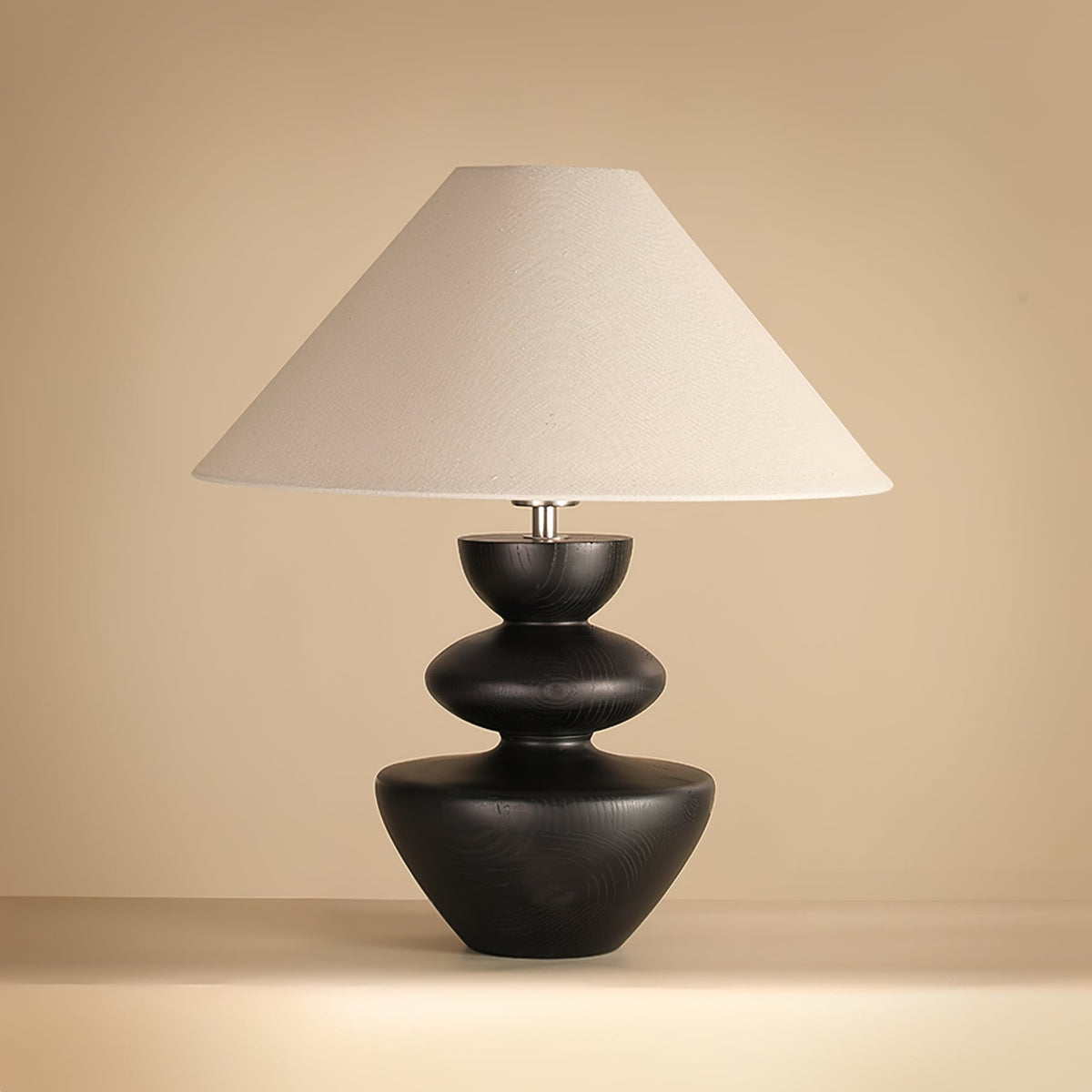 Joanne vintage-bordlampe i træ