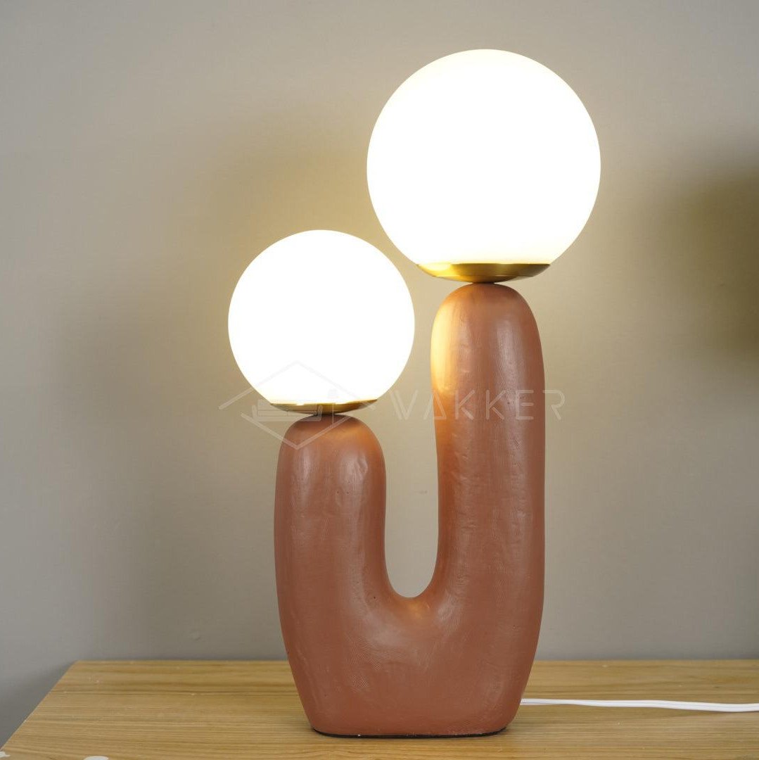 Elyrain konstnärlig bordslampa i harts
