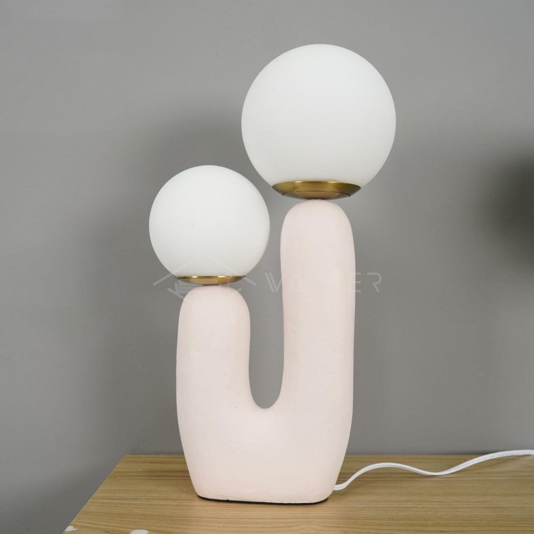 Elyrain konstnärlig bordslampa i harts